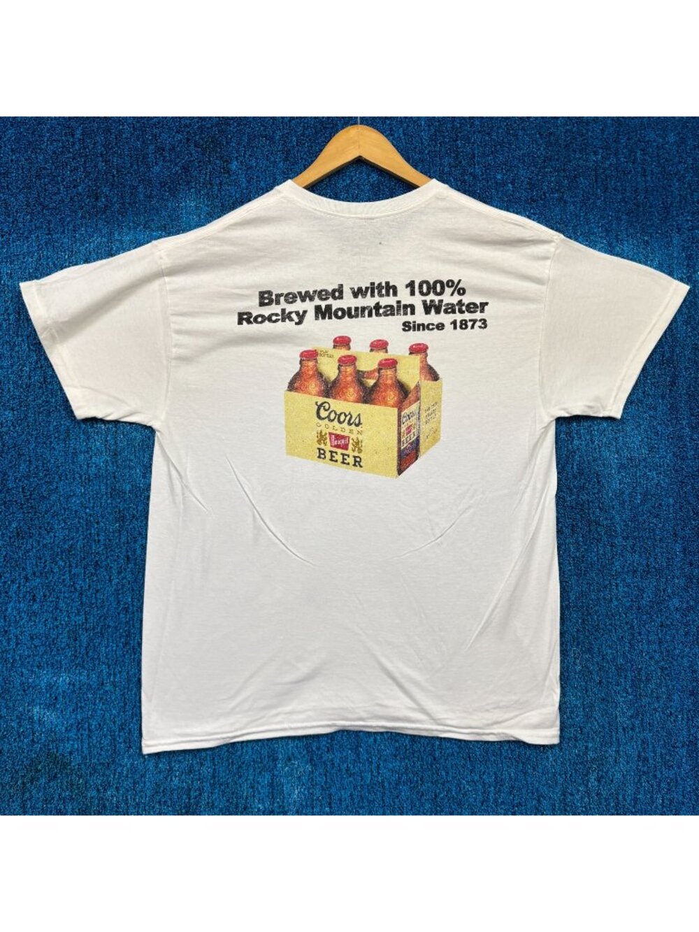 Coors Banquet Beer White T-Shirt Size Large